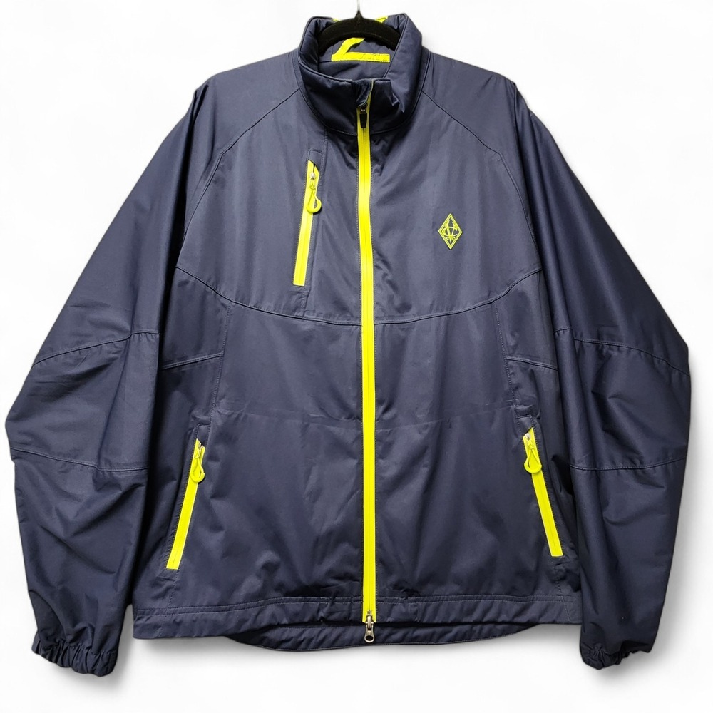Zero Restriction Tour Series‎ Windbreaker Jacket Mens Large Blue Full Zip READ